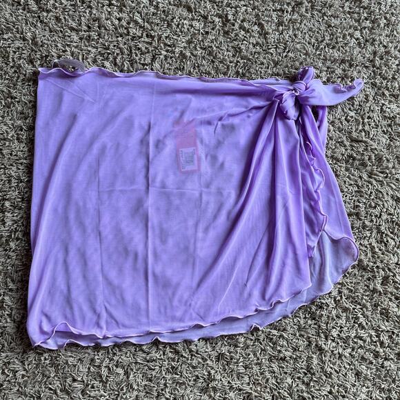 NWT! Juniors' Ninety-Nine° Mini Sarong Mesh Swim Cover Up One Size Fits All Plus - Picture 7 of 7